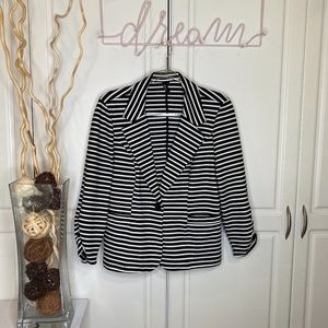 AMBITION Blk & White Blazer Size L